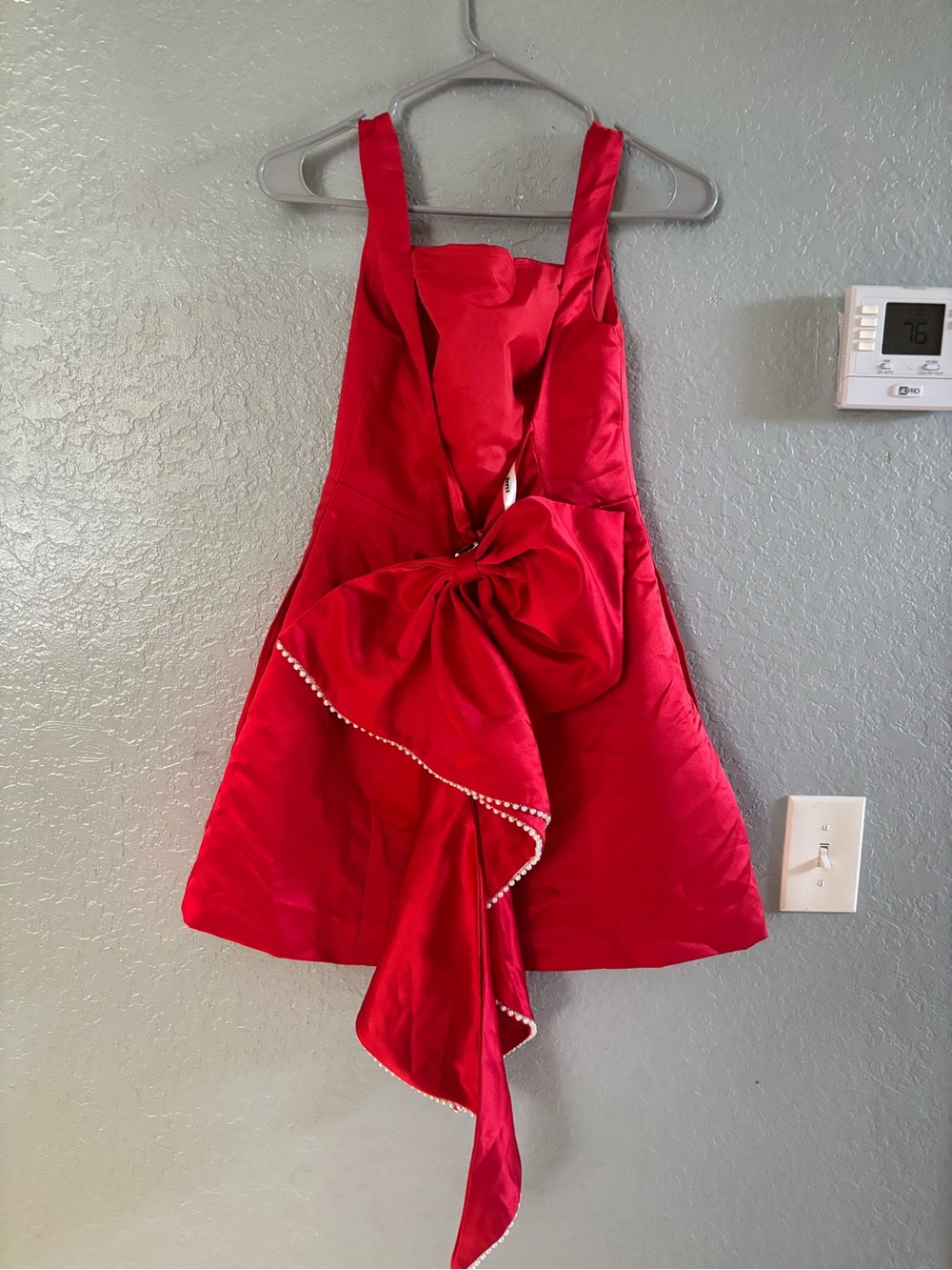 Red  Party Dress with Bow